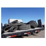 Large Lot of Used Skid Loader, Excavator Rubber Tracks