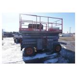 2007 Sky Jack Model SJ 8841RT Rough Terrain Dual Fuel 4 x 4 Scissors Lift