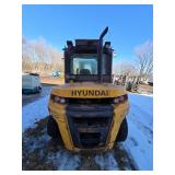 2019 Hyundai 70D-9 Diesel Forklift w/ Cab, Heat & A/C - For Repair