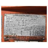1999 Toyota 5FBE15 36V Electric Forklift