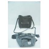 NEW Grey Vegan Leather Hobo Handbag; NEW The Herschel Supply Co. Hip Bag