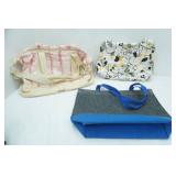 Madden Girl Large Tie-Dye Travel Bag; NEW Felt Tote Bag; Weekender Bag white-black-yellow floral  Canvas