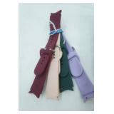 Silicone Apple Watch Band Set of 5 w/Jewelry Case