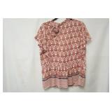 Loft Short Sleeve Blouse Size L