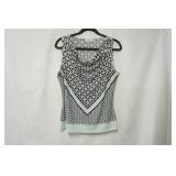Calvin Klein Size L white/black/sage dress tank top