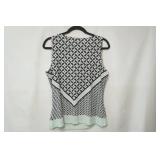 Calvin Klein Size L white/black/sage dress tank top