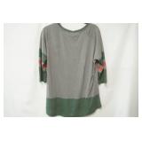 NHL Minnesota Wild 3/4 Sleeve V-Neck Shirt. (no size tag. L/XL?)
