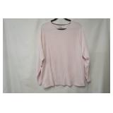 Croft & Barrow Size 3X Light Pink Long Sleeve Shirt