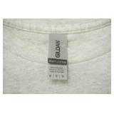 Gildan Size M Grey Shirt w/heart & wings print