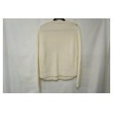 St. Johns Bay Ivory Knit Sweater Size L