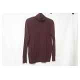 Ann Taylor Burgundy Knit Turtleneck. Size L