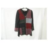 Style & Company Size L Hooded Black Knit Cardigan