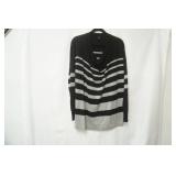 Ann Taylor Size L black/grey knit sweater w/cowl neck (new condition)