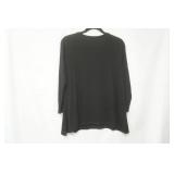 Democracy Size S Long Sleeve Black Dress Shirt