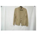 Preswick & Moore Light Tan Cardigan. Size L