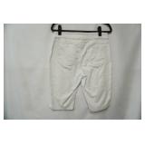 Tribal Jeans Size 8. stretch white above the knee shorts.