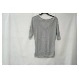 Studio Y Size M Silver Knit Blouse