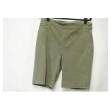 Chico Size 10. Short leg shorts. olive color