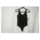 Enza Costa Briana Scoop Tank Bodysuit. Black L