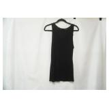 Apt 9 black ruffled tank. size M