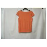 August Silk Options Size M. Peach shirt