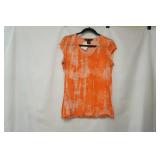 Calvin Klein Jeans Size M. orange & white shirt
