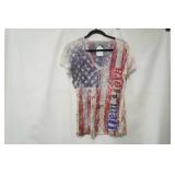 Maurices size L american flag t-shirt