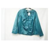 CJ Banks Shiny Ruffled Blazer