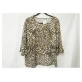 Croft & Barrow size XL animal print blouse
