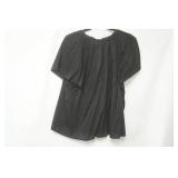Gap XL black short sleeve blouse