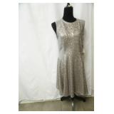 NWT Rachel Roy Size 12 Dress. Silver