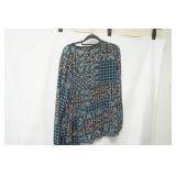 Loft size L floral print blouse