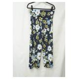 NWT Blue Flower Size L Slacks