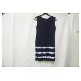 G.H. Bass & Co Size L navy blue tie-dye dress