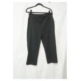 Lands End Size L (14-16) Black Capri Yoga Pants