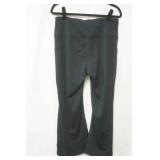 Wide leg black leggings size XL