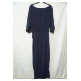 Navy Blue Dress Jumpsuit