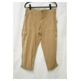 NWT Sonoma Cropped Tan Slacks. Size 14