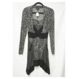 Robin Chen Black /Grey dress size 1