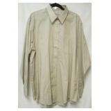 Pierre Cardin tan dress shirt size 17  1/2