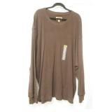 New Foundry long sleeve polo brown size 3xl