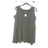 NWT Dress barn  Roz & Ali knit open shoulder top size L