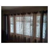 4 Panels Linen Weave Curtains