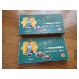 Vintage Griswold Patty Molds in Original Boxes
