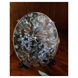 Middle Shelf of Bird Figurines, Bookends, Candy Dish and Suncatcher