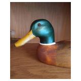 Signed Wooden Mallard