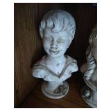 (4) Statues - (2) Boy/Girl Busts and (2) French Provincial