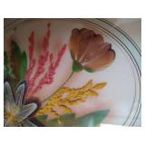 Needlepoint Mallard and Floral Feather Art