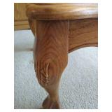 Coffee Table - Wood With Beveled Glass Panes