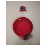 Red Hat Lot - Shelf, Decor, Tea Set, Wall Art, Etc.